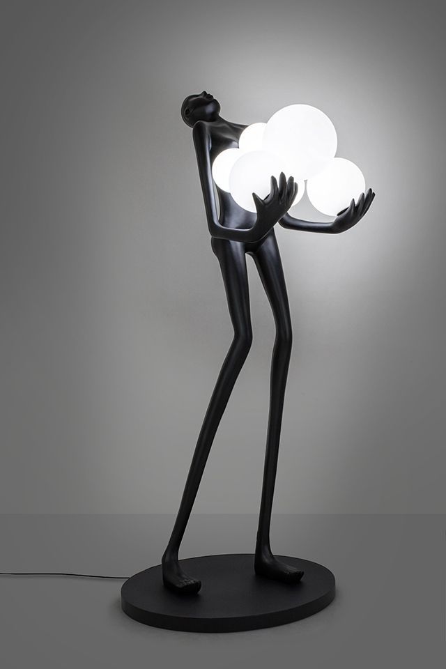 Moosee Human lampa stojąca 6x30 W biała-czarna MSE010100326