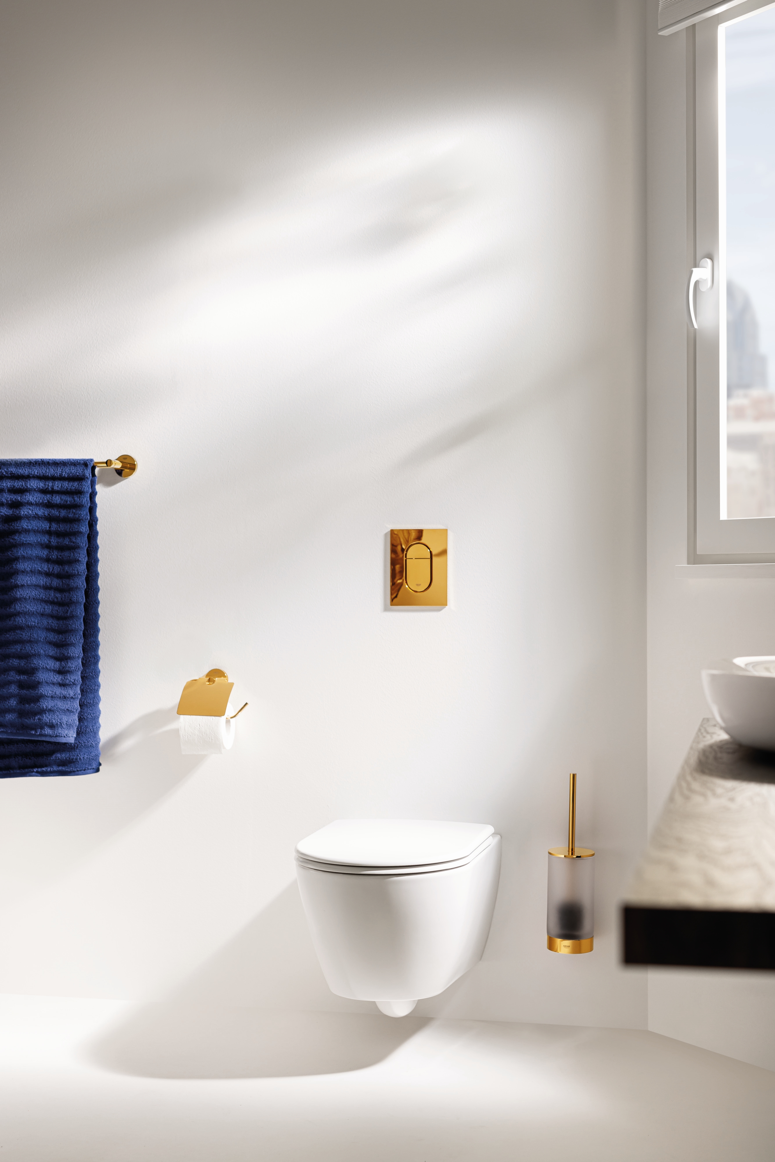 Grohe Selection szczotka toaletowa komplet ścienna cool sunrise 41076GL0