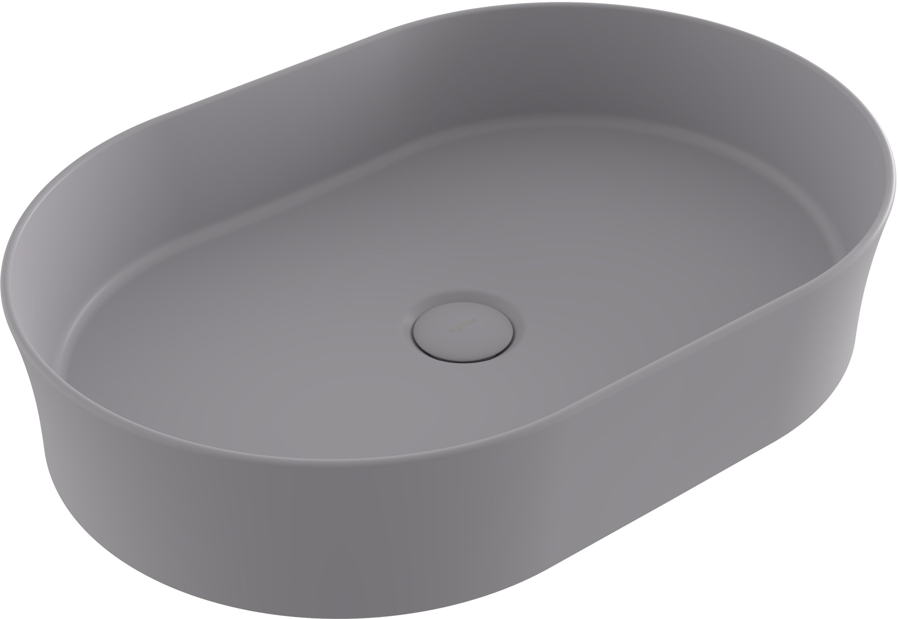 Bocchi Sottile Slim Line umywalka 54,9x37,9 cm owalna szary/kamień 1521-006-0125 - Wysyłka w 24h