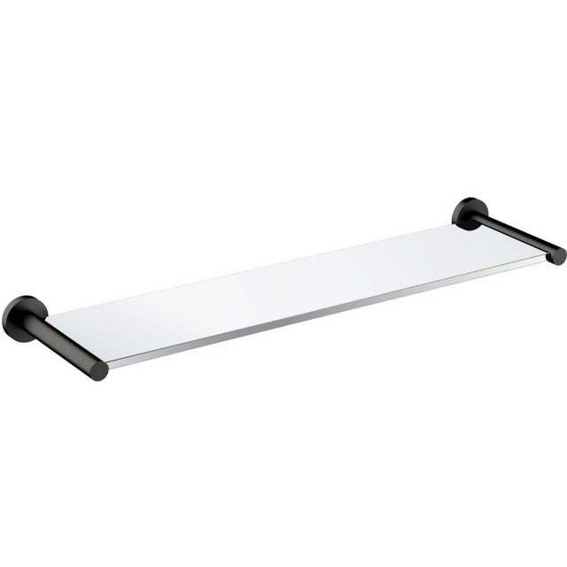 OMNIRES Półka ścienna szklana MODERN PROJECT 55 cm grafit szczotkowan