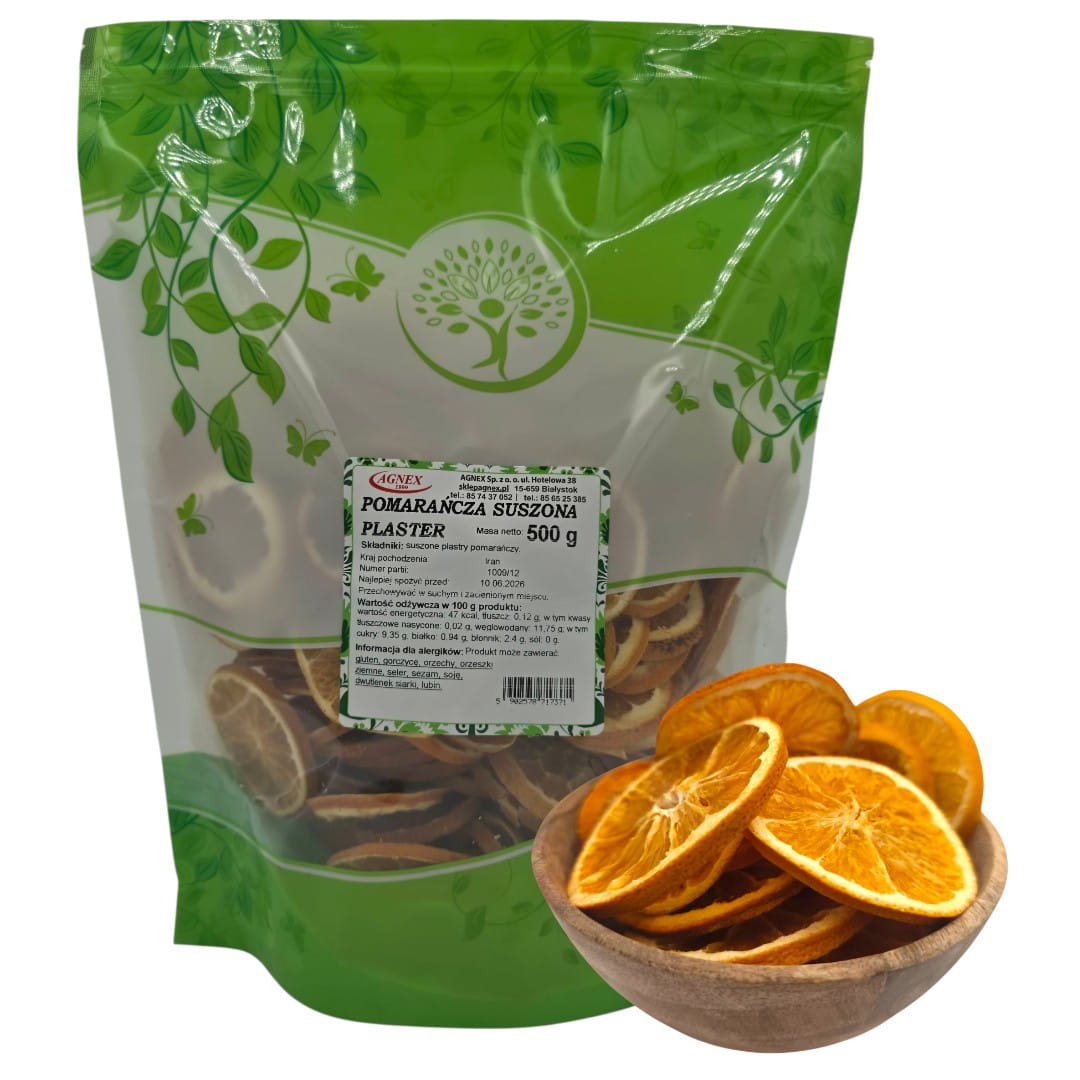 Pomarańcza suszona plaster 500g
