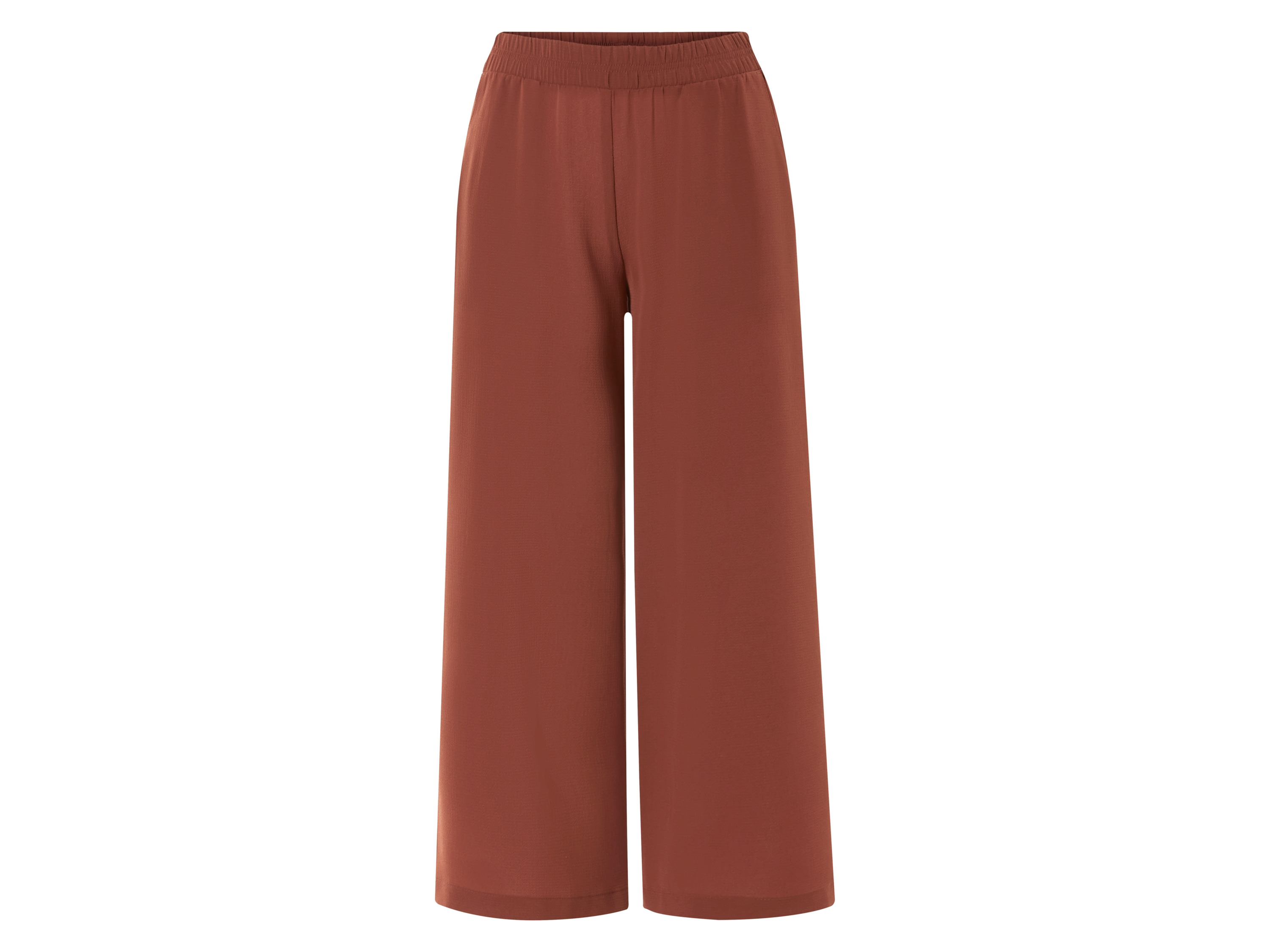 esmara Spodnie wide leg damskie (Czerwony, 44)