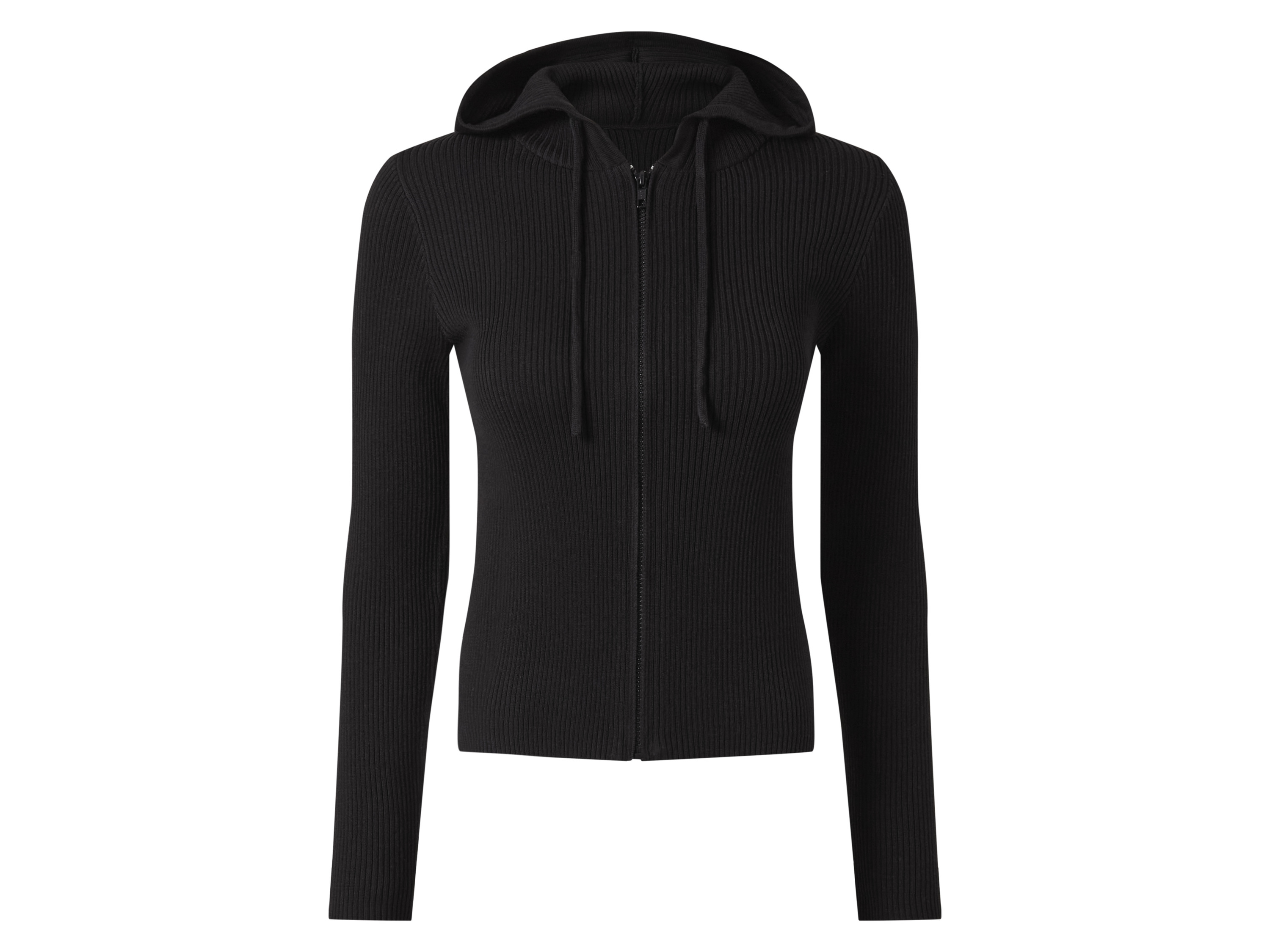 esmara Sweter damski z kapturem Czarny, S36/38
