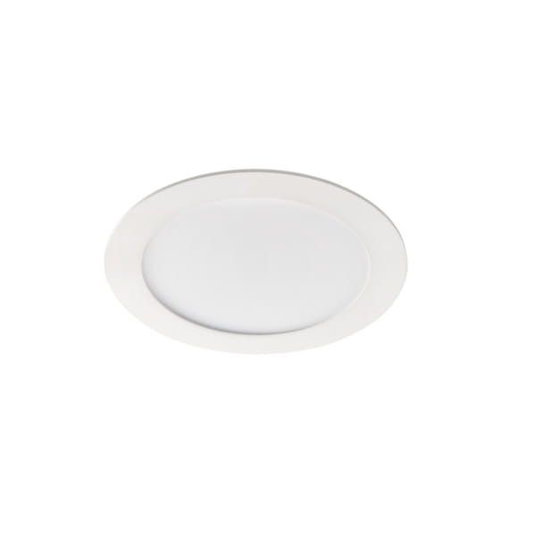 Oprawa sufitowa wpuszczana Kanlux Rounda łazienkowa biała LED 12W 3000K 720lm IP44 wym: 17 x 17 cm okrągła - 1 szt.