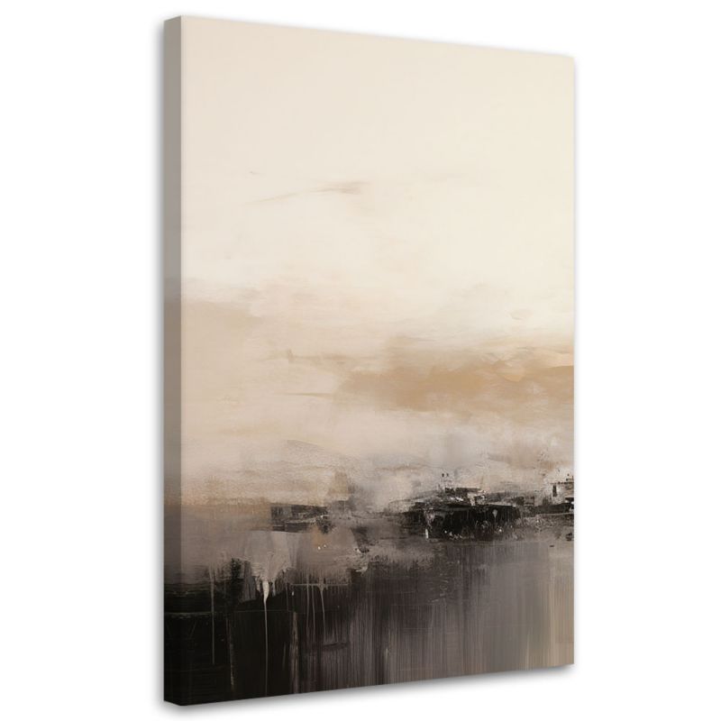 Obraz na płótnie Feeby Abstrakcja Lofty Beżowy 60x90cm 1szt