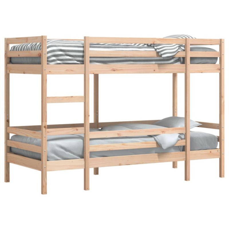 Łóżko piętrowe WaszeMeble 75x190 cm brązowe WM-3284224 1 szt.