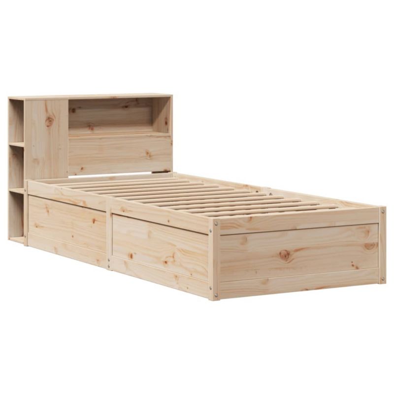 Łóżko drewniane WaszeMeble 75x190 cm brązowe WM-3323440 1 szt.