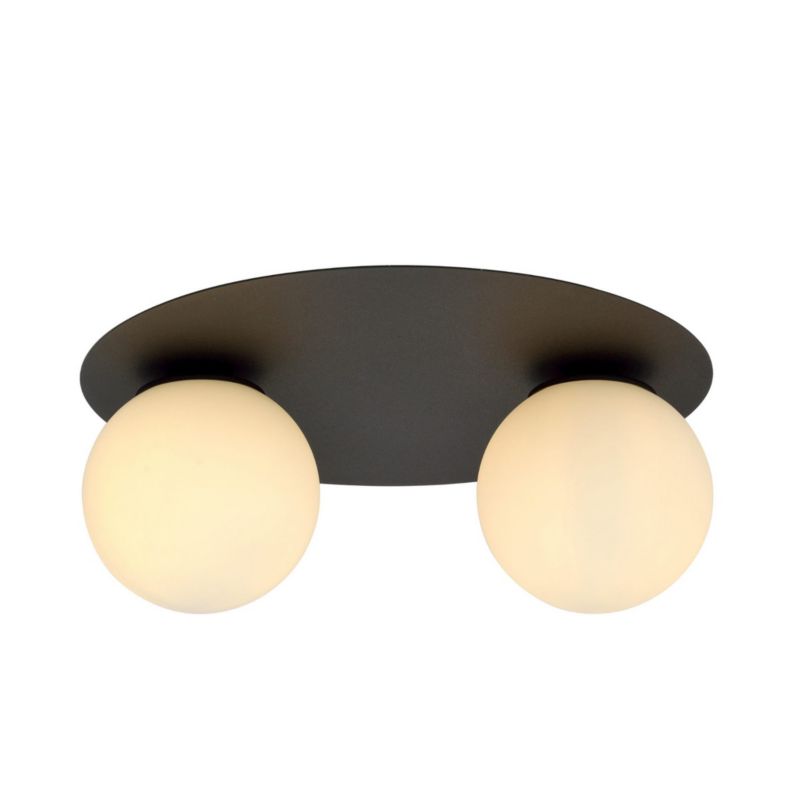 Lampa sufitowa Emibig Solar czarno-biała wym: 19 x 43 cm 2xE14 x 10W 1 szt.