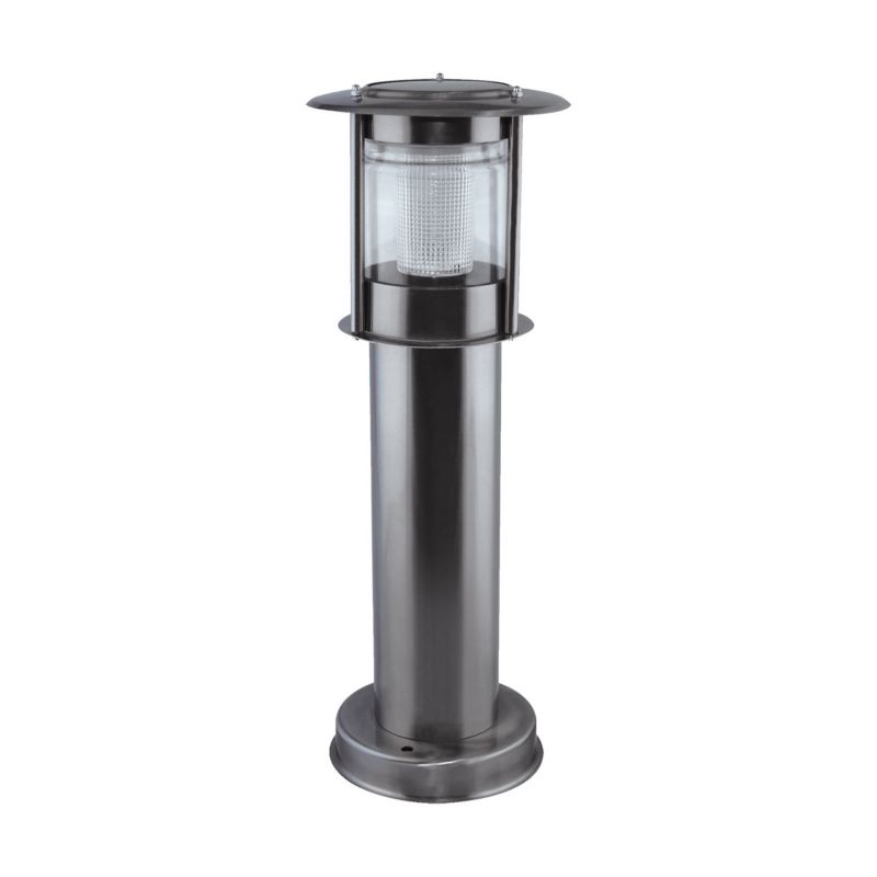 Lampa ogrodowa stojąca solarna Struhm Estera chromowana LED 0.12W 6500K 3lm włącznik IP44 wym: 40 x 14,5 x 14,5 cm - 1 szt.