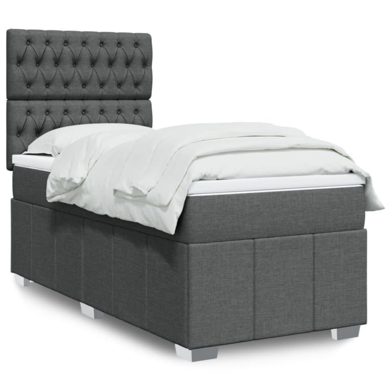 Łóżko kontynentalne WaszeMeble 80x200 cm ciemnoszara WM-3291503 1 szt.