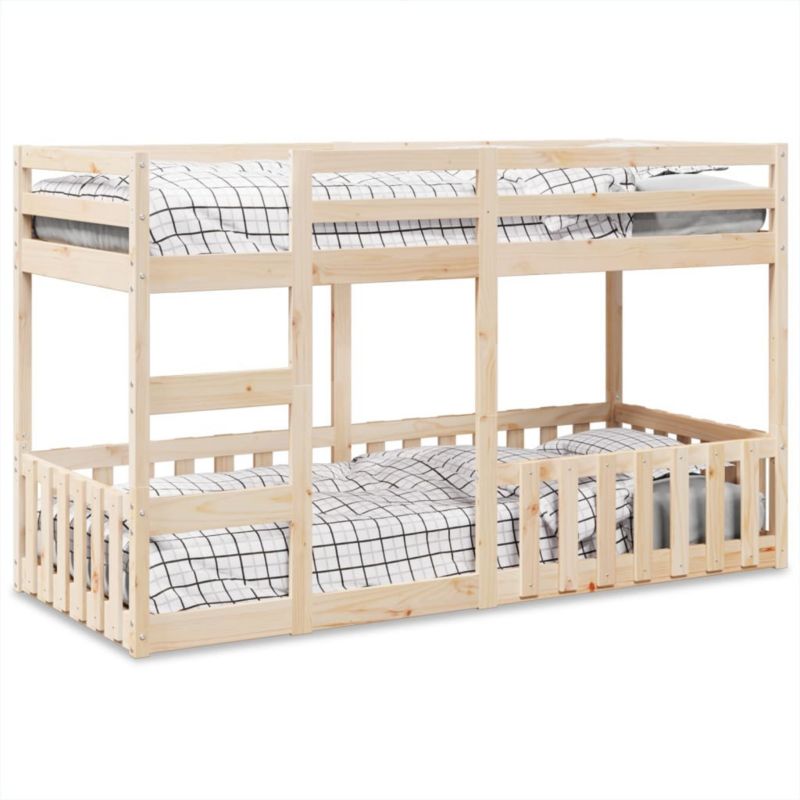 Łóżko piętrowe WaszeMeble 80x200 cm brązowe WM-3308586 1 szt.