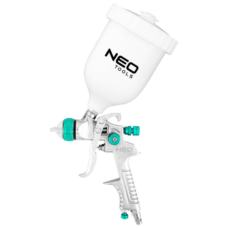 Pistolet lakierniczy NEO TOOLS górny zbiornik 0.6 l, dysza 1.4 mm, HVLP 1 szt