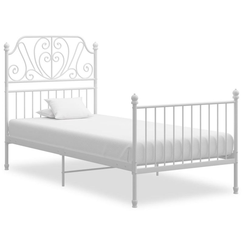 Łóżko metalowe WaszeMeble 90x200 cm biała WM-324842 1 szt.