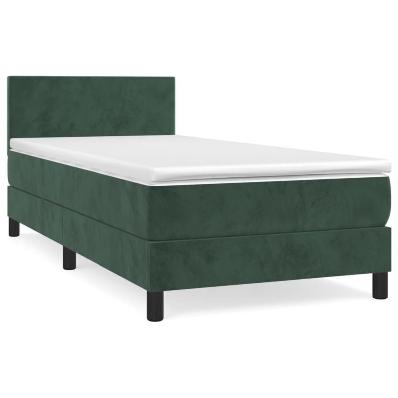 Łóżko kontynentalne WaszeMeble 100x200 cm zielone WM-3141170 1 szt.