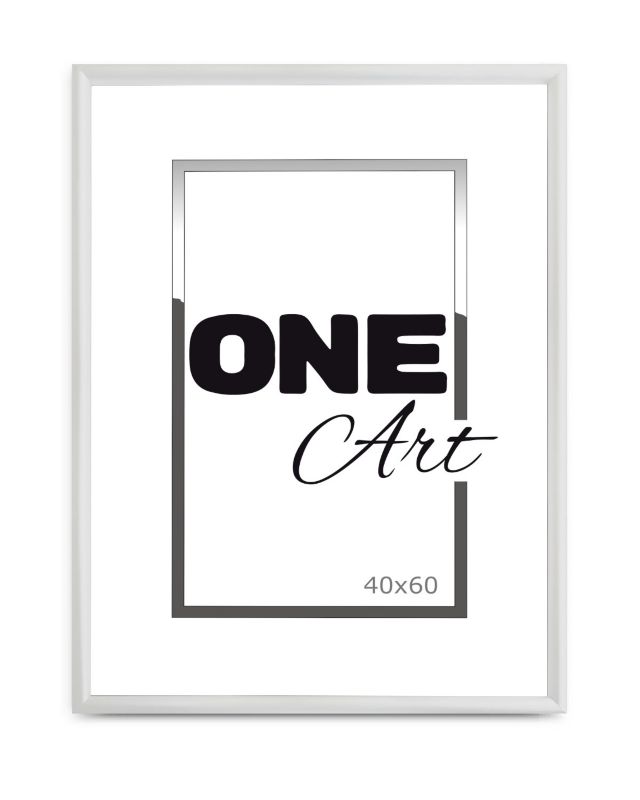 Ramka drewniana na zdjęcia One Art Finger 40x60 cm biały 1 szt.
