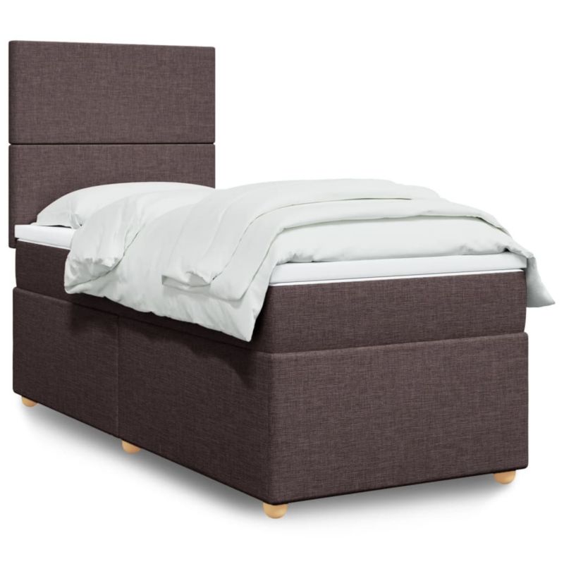 Łóżko kontynentalne WaszeMeble 90x190 cm brązowe WM-3293431 1 szt.