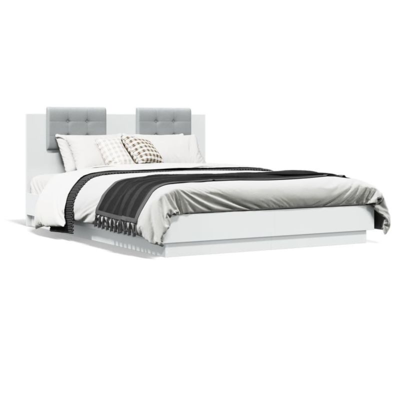 Łóżko tapicerowane WaszeMeble 150x200 cm biała WM-3209912 1 szt.