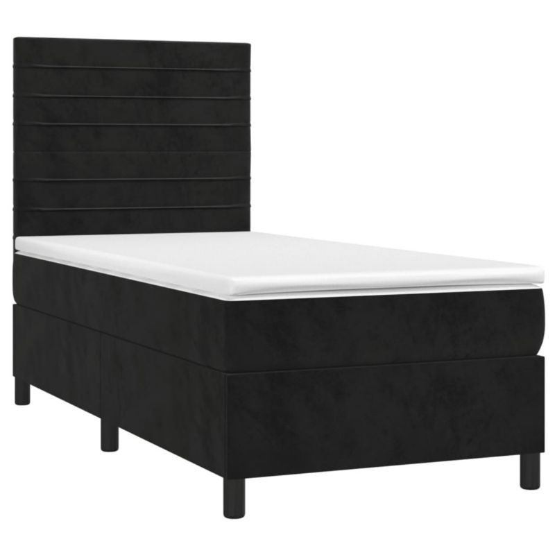 Łóżko kontynentalne WaszeMeble 90x200 cm czarny WM-3136163 1 szt.
