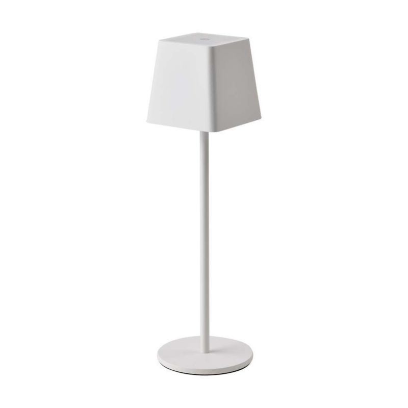 Lampa stołowa V-TAC biała LED 2W 3000K 200lm akumulator IP54 wym: 36.6 x 10.8 x 10.8 cm aluminium - 1 szt.