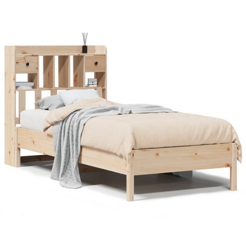 Łóżko drewniane WaszeMeble 90x190 cm brązowe WM-3322930 1 szt.
