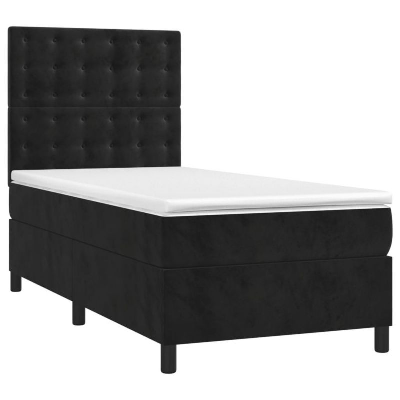 Łóżko kontynentalne WaszeMeble 80x200 cm czarny WM-3136331 1 szt.