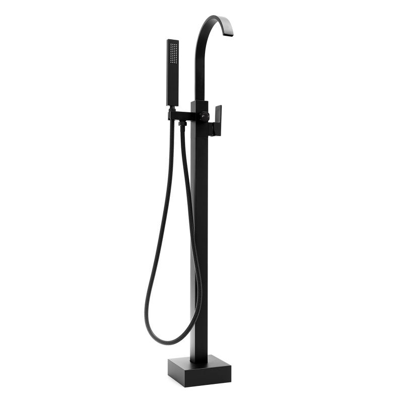 Bateria wannowa ENZO-BLK - YOKA HOME wolnostojąca podłogowa czarna - 1 szt.