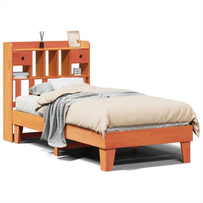Łóżko drewniane WaszeMeble 75x190 cm brąz WM-3308869 1 szt.