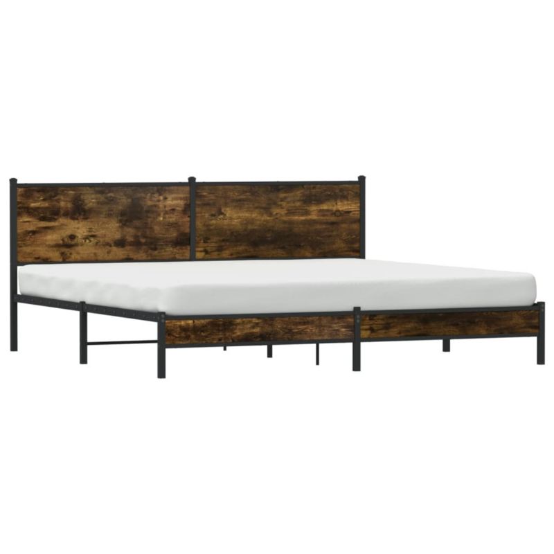 Łóżko metalowe WaszeMeble 200x200 cm dąb WM-3301380 1 szt.