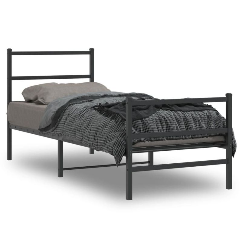 Łóżko metalowe WaszeMeble 80x200 cm czarna WM-355374 1 szt.