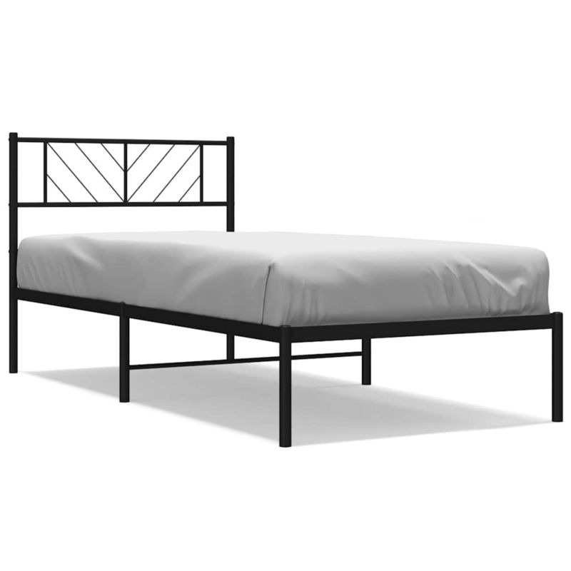 Łóżko metalowe WaszeMeble 100x200 cm czarny WM-372174 1 szt.