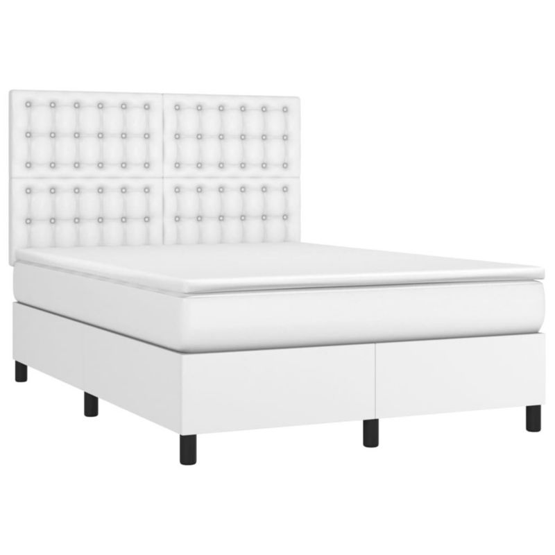 Łóżko kontynentalne WaszeMeble 140x190 cm biała WM-3135940 1 szt.