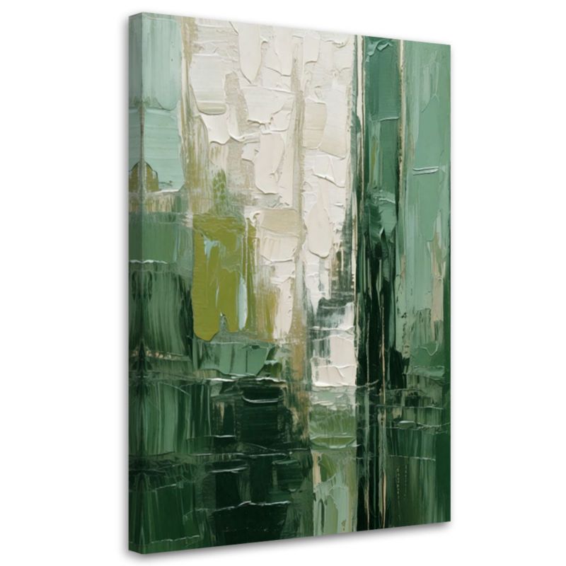 Obraz na płótnie Feeby Abstrakcja Tekstura Zielony 60x90cm 1szt