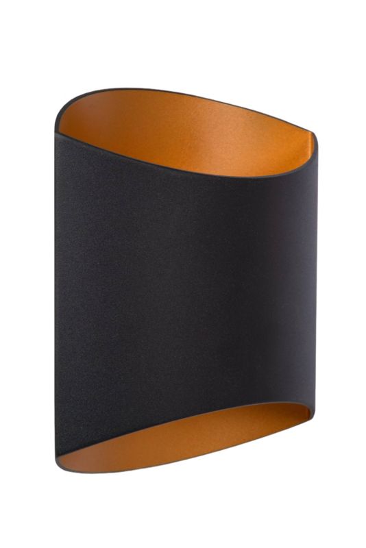 Kinkiet ścienny Lucide Diletta czarno-złoty-odcienie złota 1 x G9 x 40W IP20 wym: 18 x 16 x 8 cm - 1 szt.
