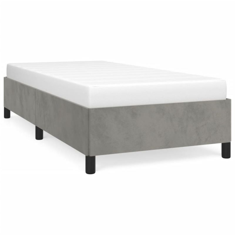 Łóżko tapicerowane WaszeMeble 80x200 cm jasnoszara WM-347288 1 szt.