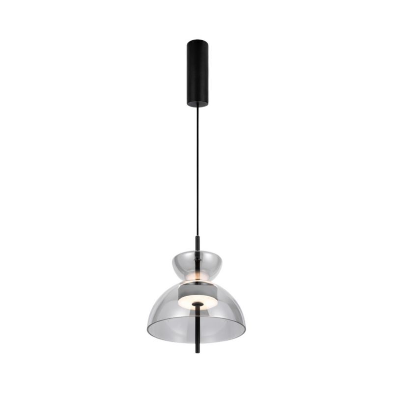 Lampa sufitowa nowoczesna Maytoni Bangkok czarno-przezroczysty wym: 348 x 25 x 25 cm wbudowany LED 12W 3000K 1200lm 1 szt.
