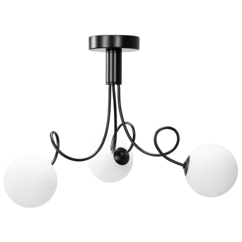 Lampa Sufitowa Wisząca Toolight App1154-3Cp Czarny Biały 1 Szt