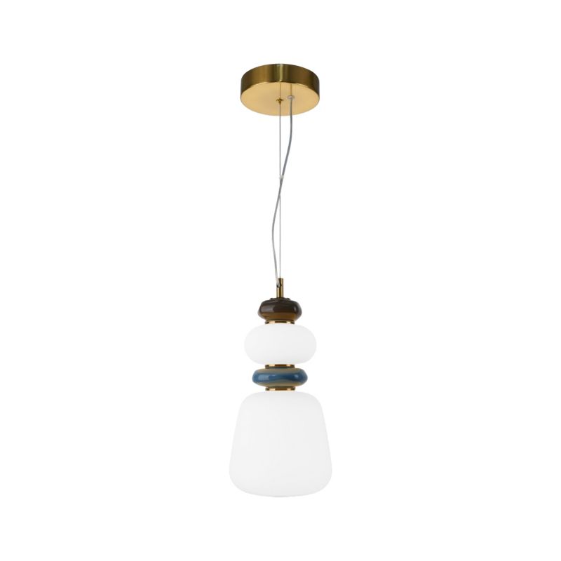 Lampa wisząca LED Italux Evans 12 W złota