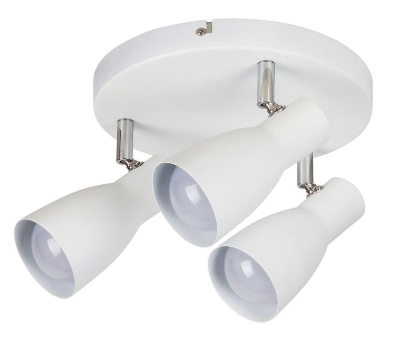 Lampa sufitowa Rabalux Ebony biała 3 x E27 x 20W wym: 17 x 21,5 x 21,5 cm - 1 szt.