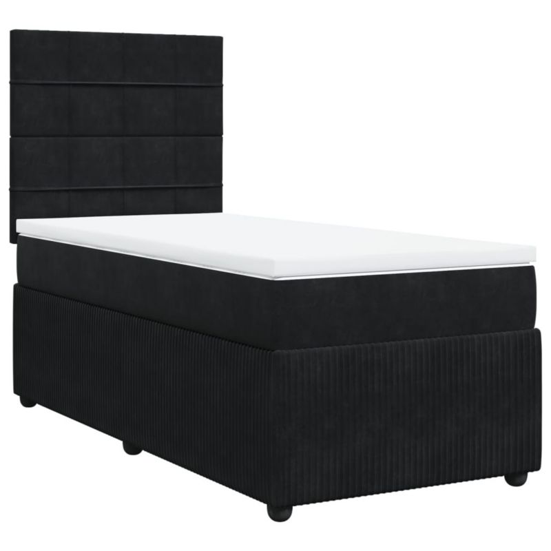 Łóżko kontynentalne WaszeMeble 80x200 cm czarne WM-3292192 1 szt.