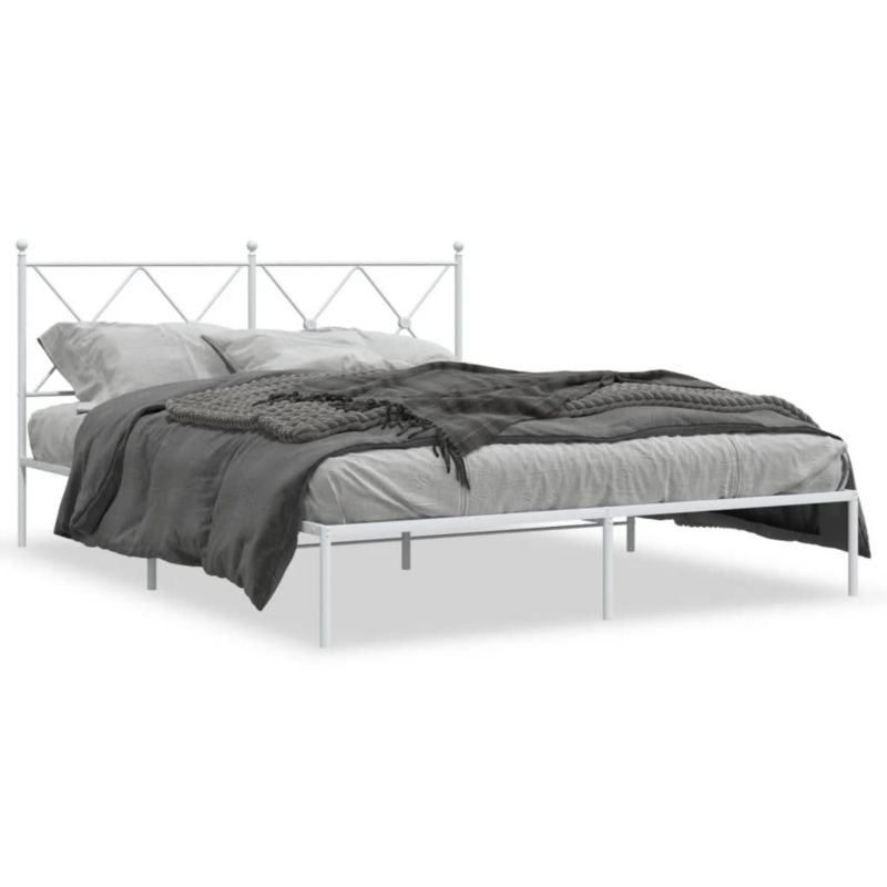 Łóżko metalowe WaszeMeble 150x200 cm biała WM-376553 1 szt.