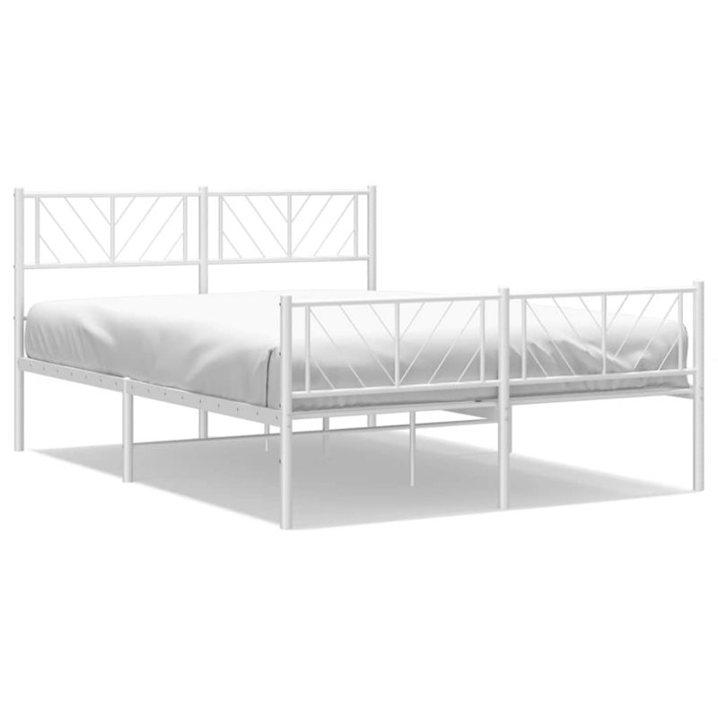 Łóżko metalowe WaszeMeble 135x190 cm biały WM-372245 1 szt.