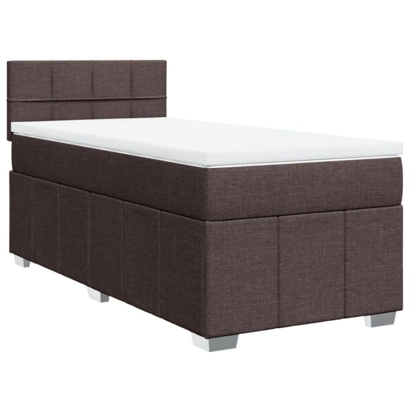 Łóżko kontynentalne WaszeMeble 100x200 cm brązowe WM-3286982 1 szt.