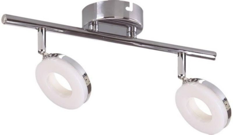 Lampa sufitowa Candellux Thema biała chromowana LED 5W 3000K 650lm wym: 27 x 16 cm - 1 szt.