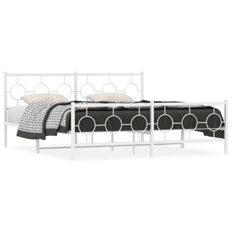 Łóżko metalowe WaszeMeble 180x200 cm biała WM-376297 1 szt.