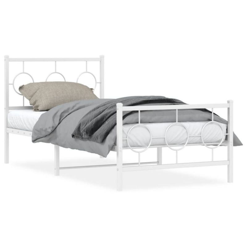 Łóżko metalowe WaszeMeble 90x200 cm biała WM-376286 1 szt.