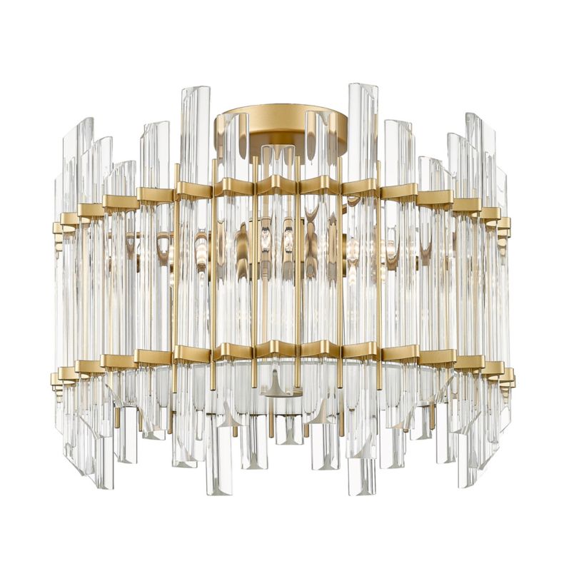 Lampa sufitowa wisząca Zuma Line Alexandria 7002 złoto-przezroczysty kryształowa 6xG9 x 42W 1 szt.