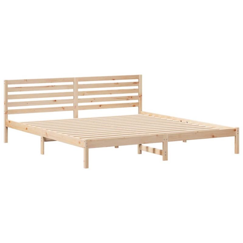 Łóżko drewniane WaszeMeble 200x210 cm brązowy WM-872320 1 szt.
