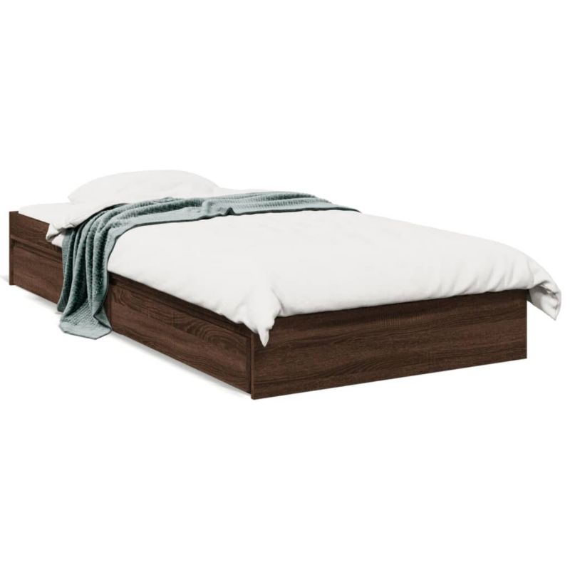 Łóżko drewniane WaszeMeble 75x190 cm brązowy WM-3280719 1 szt.