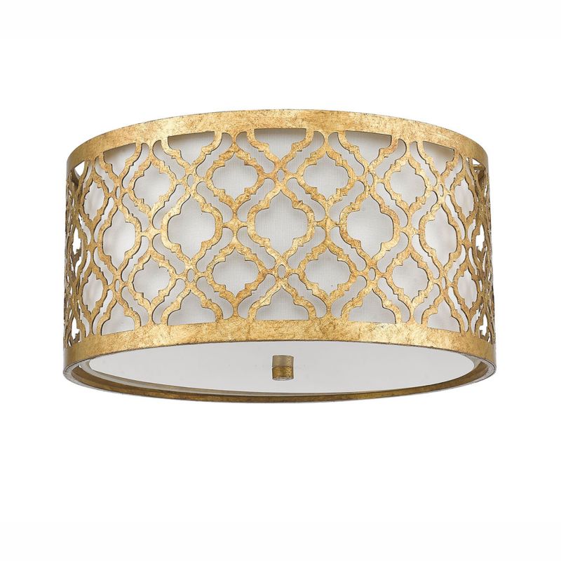 Plafon Gilded Nola Arabella postarzany złoto-kremowy 2 x E27 x 60W IP20 wym: 20,3 x 40,6 x 40,6 cm - 1 szt.