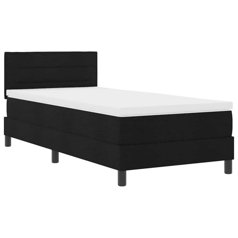 Łóżko z materacem WaszeMeble 90x200 cm czarny WM-3338582 1 szt.